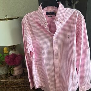 Polo by Ralph Lauren Pink Gingham Button-Down Shirt